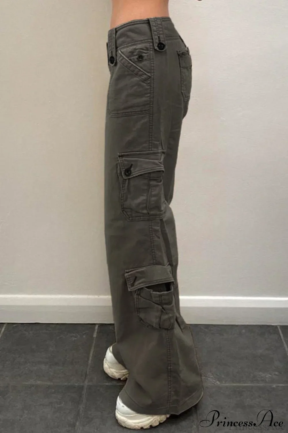Denim Street Pocket Low Waist Cargo Pants - Image 2