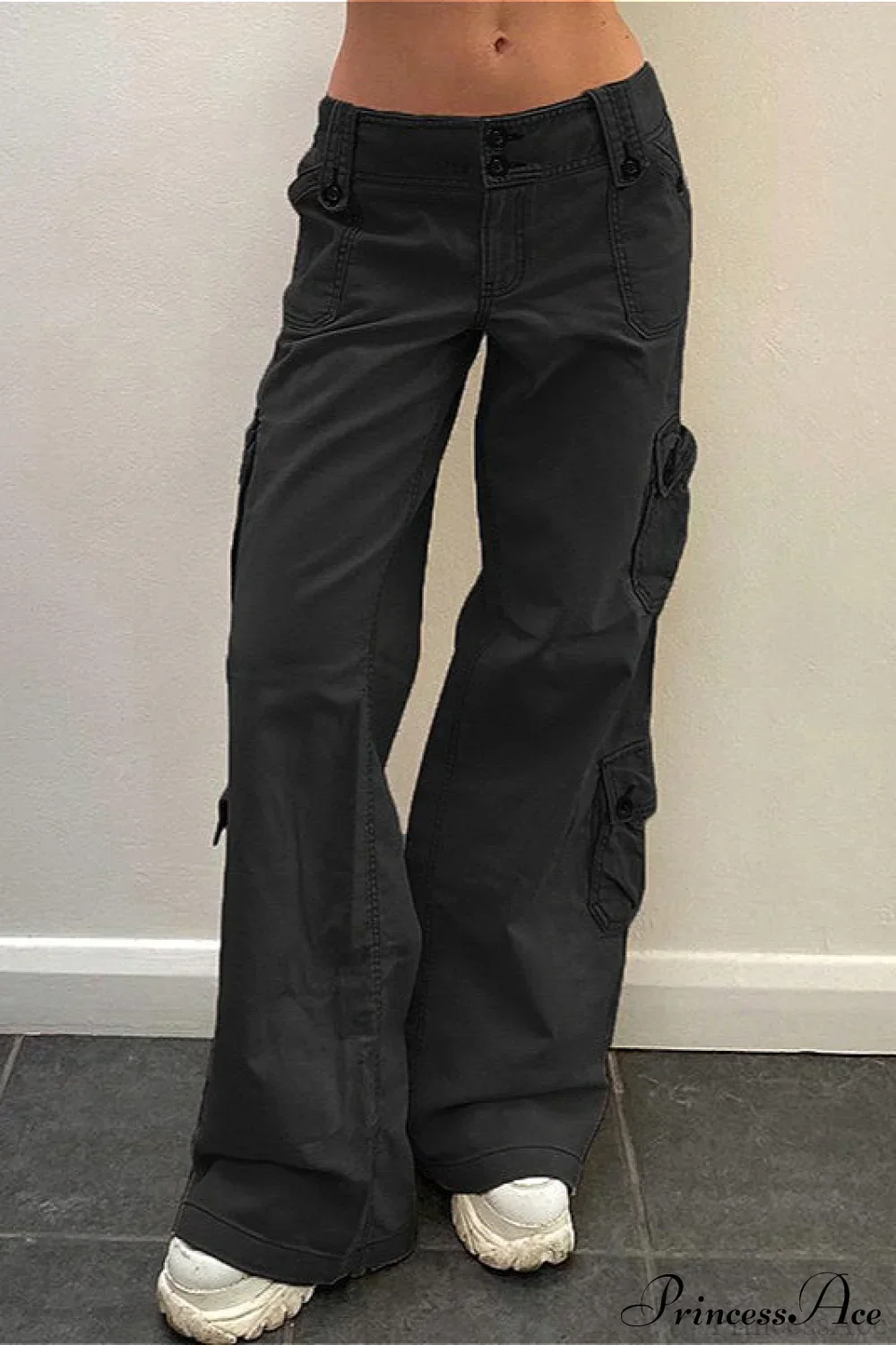 Denim Street Pocket Low Waist Cargo Pants - Image 3