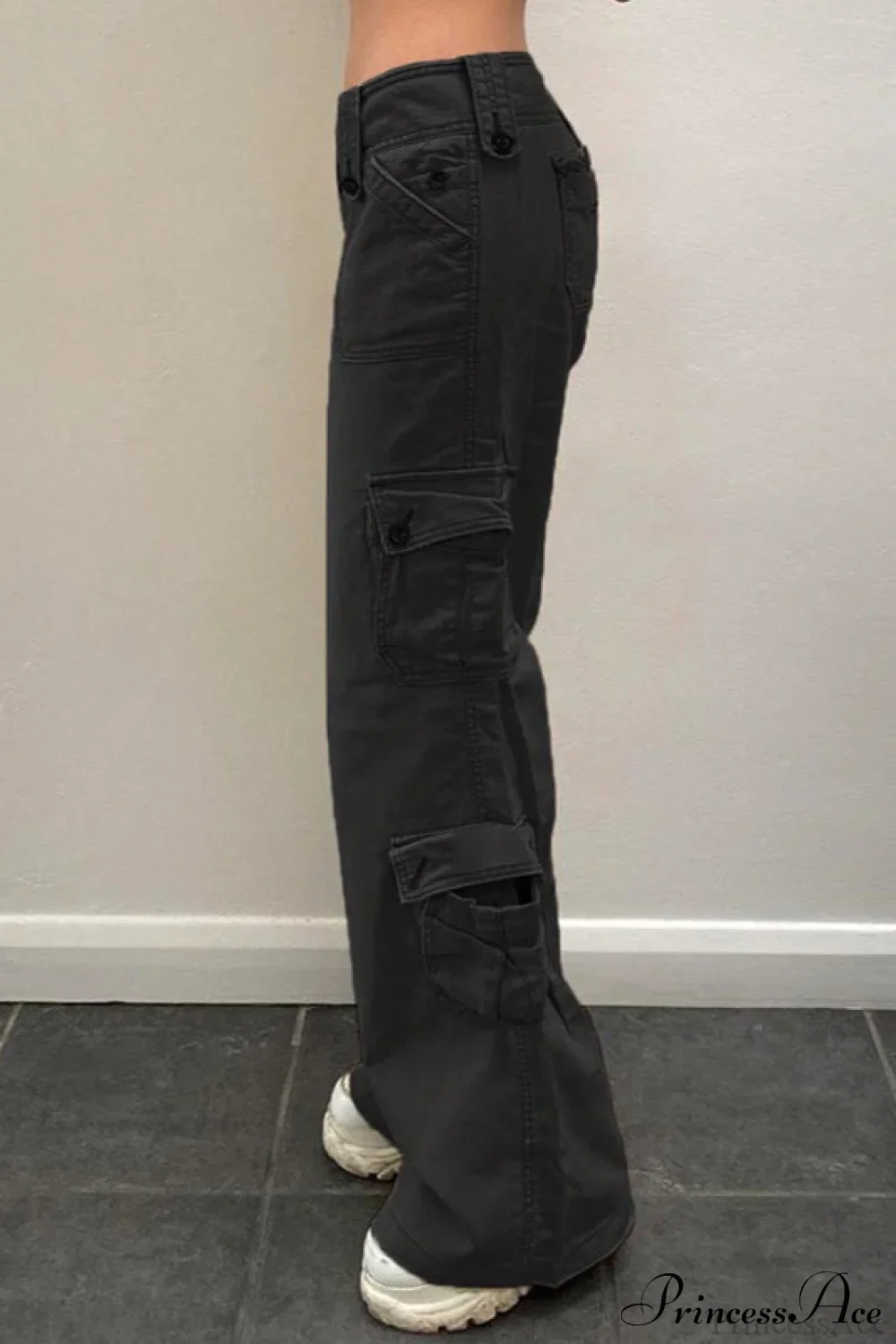 Denim Street Pocket Low Waist Cargo Pants - Image 4