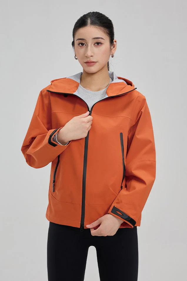 Dopamine Color Block Taped Seam Windproof Waterproof Hiking Jacket - Image 10