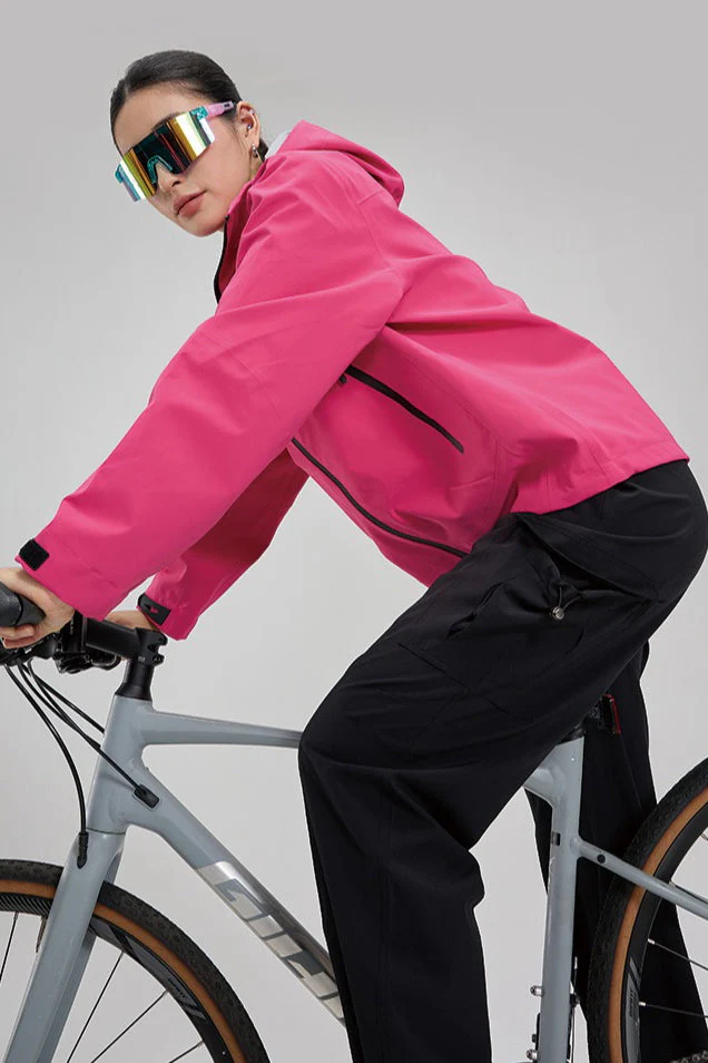 Dopamine Color Block Taped Seam Windproof Waterproof Hiking Jacket - Image 7