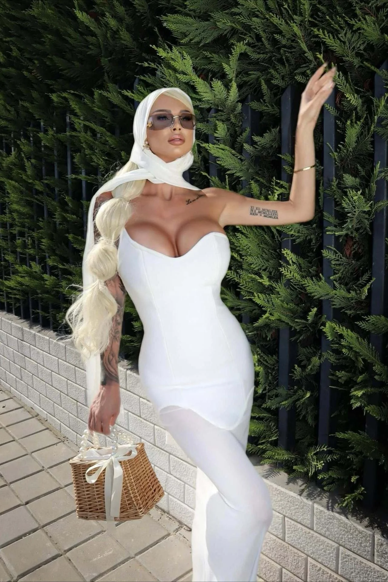 Draped Tie Sexy Mesh Patch Tube Prom Dress - Image 7