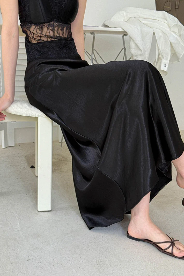 Drapey High - Waist Sheath Fishtail Skirt - Image 15