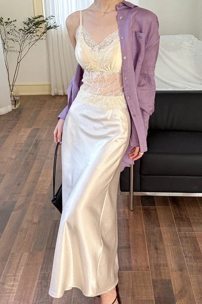 Drapey High - Waist Sheath Fishtail Skirt - Image 2