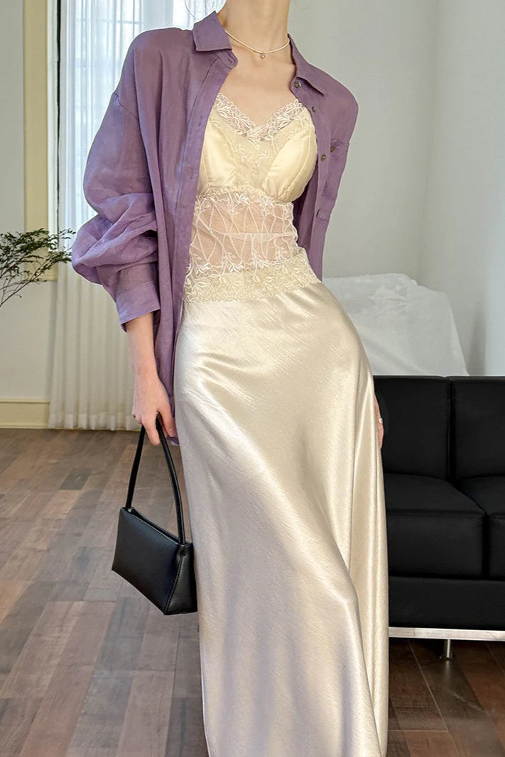 Drapey High - Waist Sheath Fishtail Skirt - Image 3