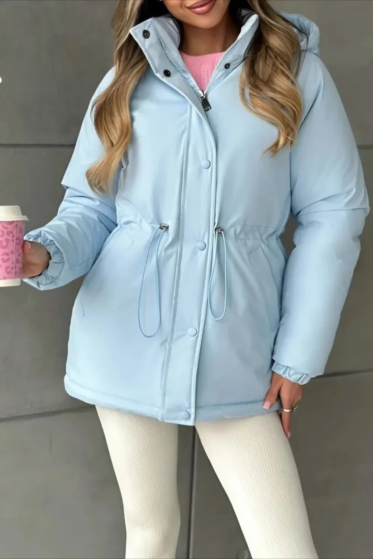 Drawstring Waist Leisure Outdoor Sports Mountaineering Jacket - Image 10