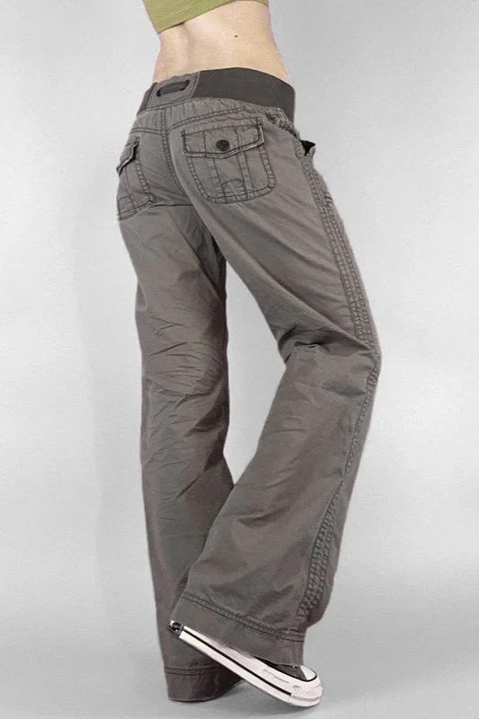 Edgy Slim Tie Strap Patchwork Jeans - Image 3