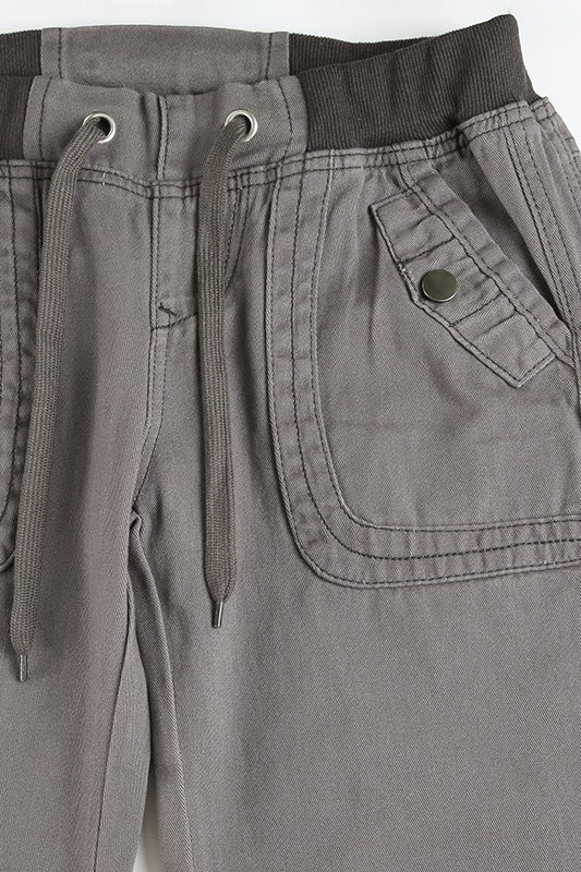Edgy Slim Tie Strap Patchwork Jeans - Image 4
