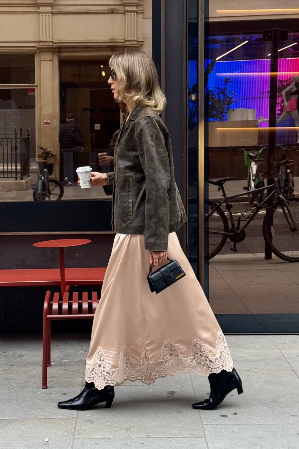 Elegant Lace Trim A Line Skirt - Image 7