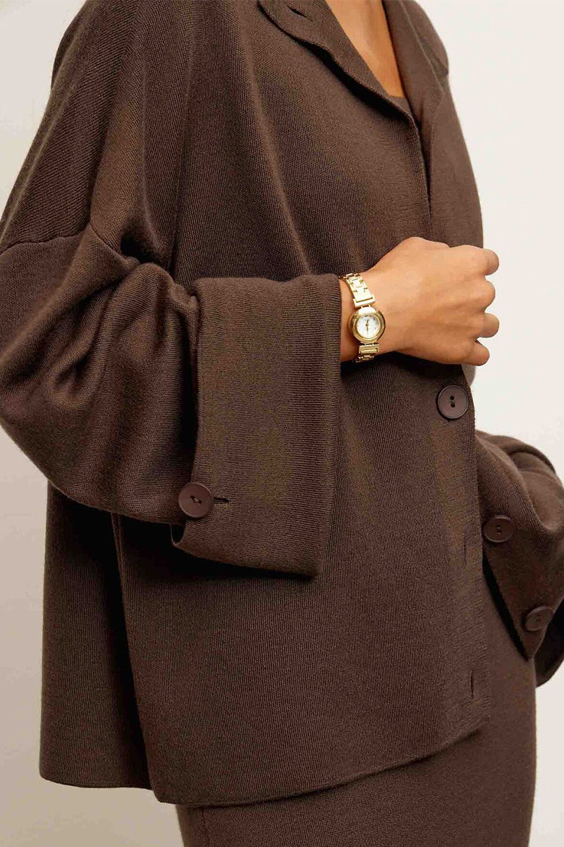 Elegant Minimalist Knit Long Sleeve Cardigan Cami Three Piece Set - Image 15
