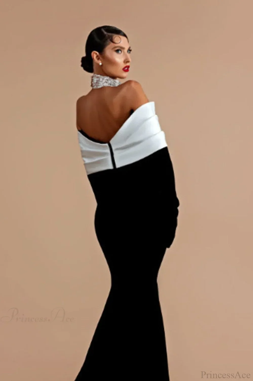Elegant Sequin Sexy Off-the-Shoulder Evening Dress - Image 3