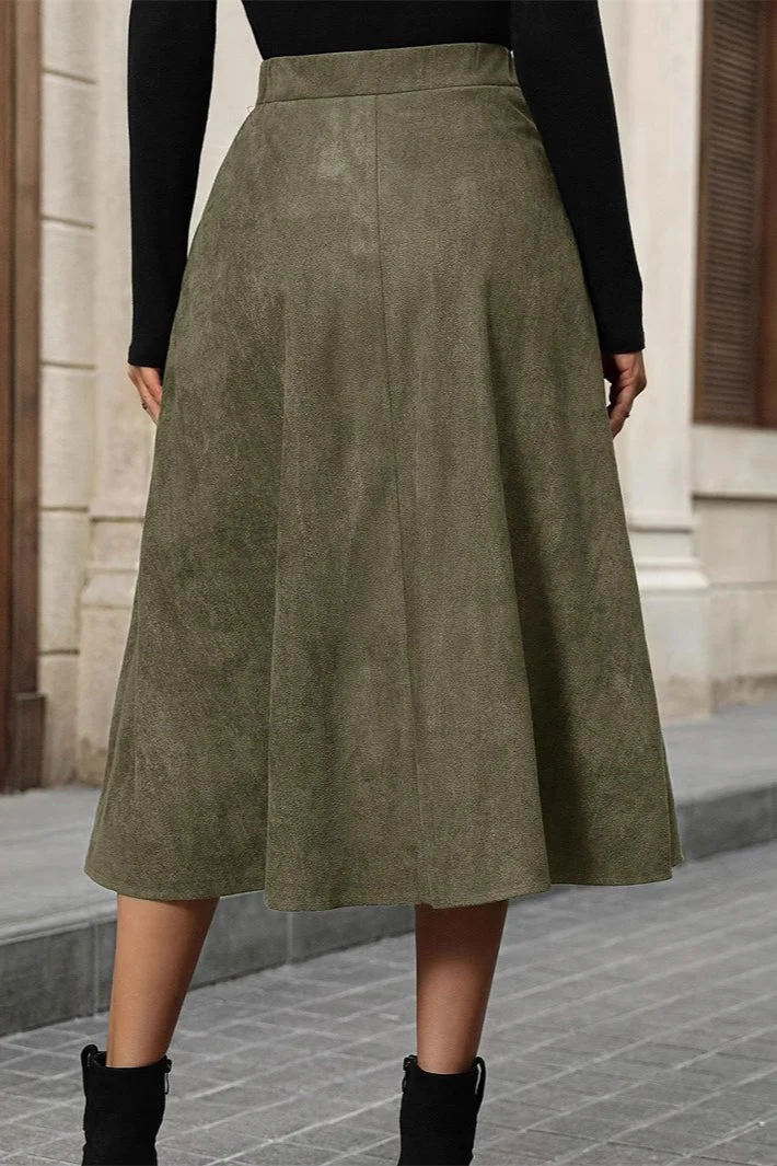 Elegant Textured Midi Skirt - Image 3