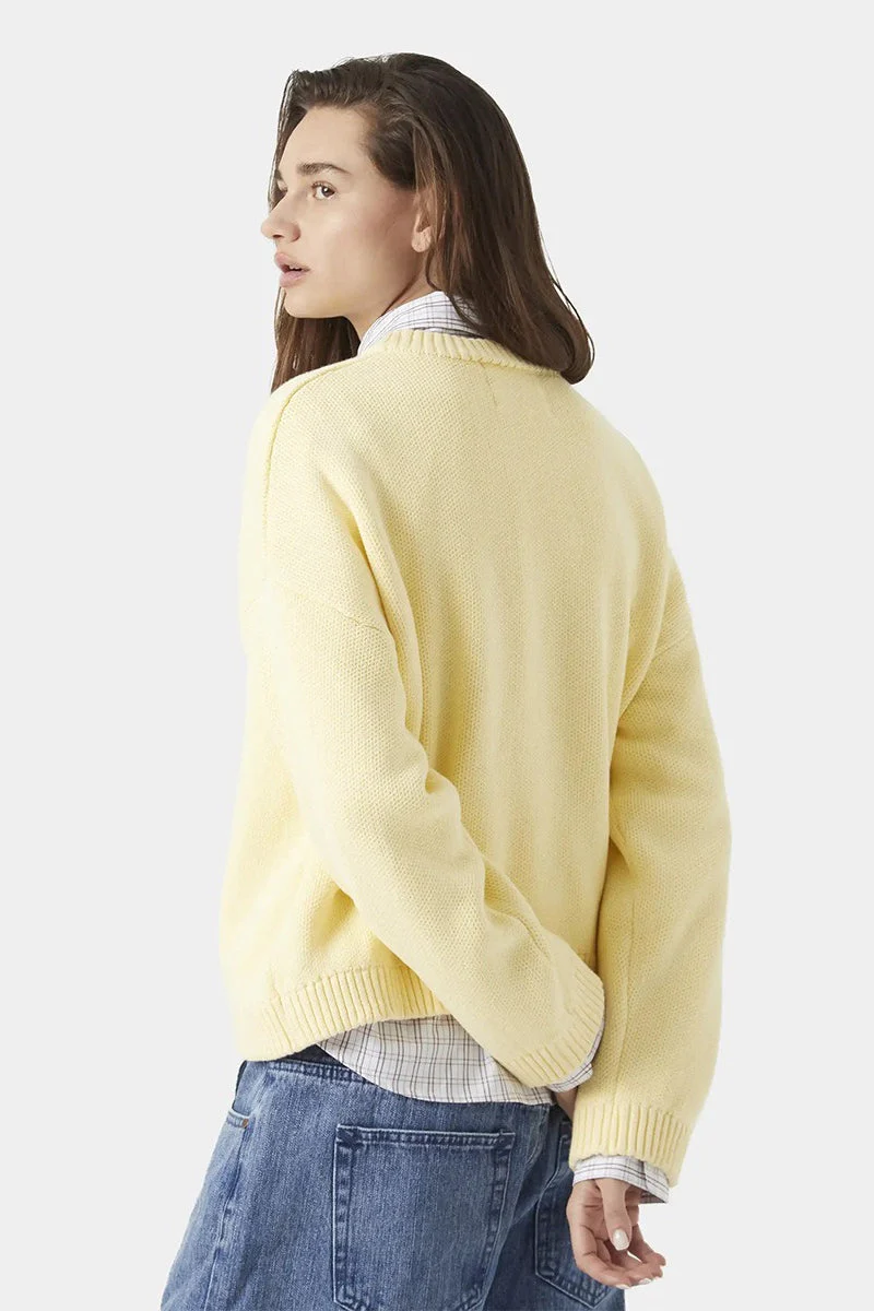 Embroidery Knit Slouchy Pullover Blouse - Image 2