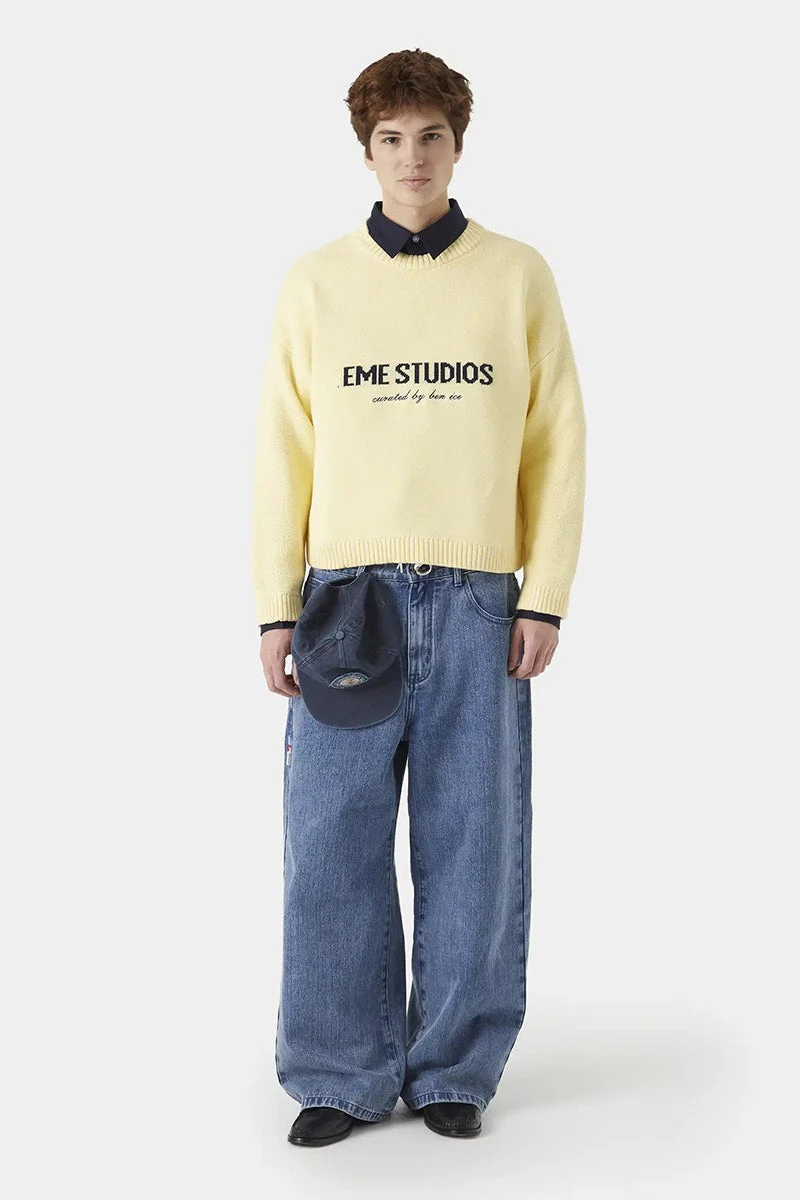 Embroidery Knit Slouchy Pullover Blouse - Image 3