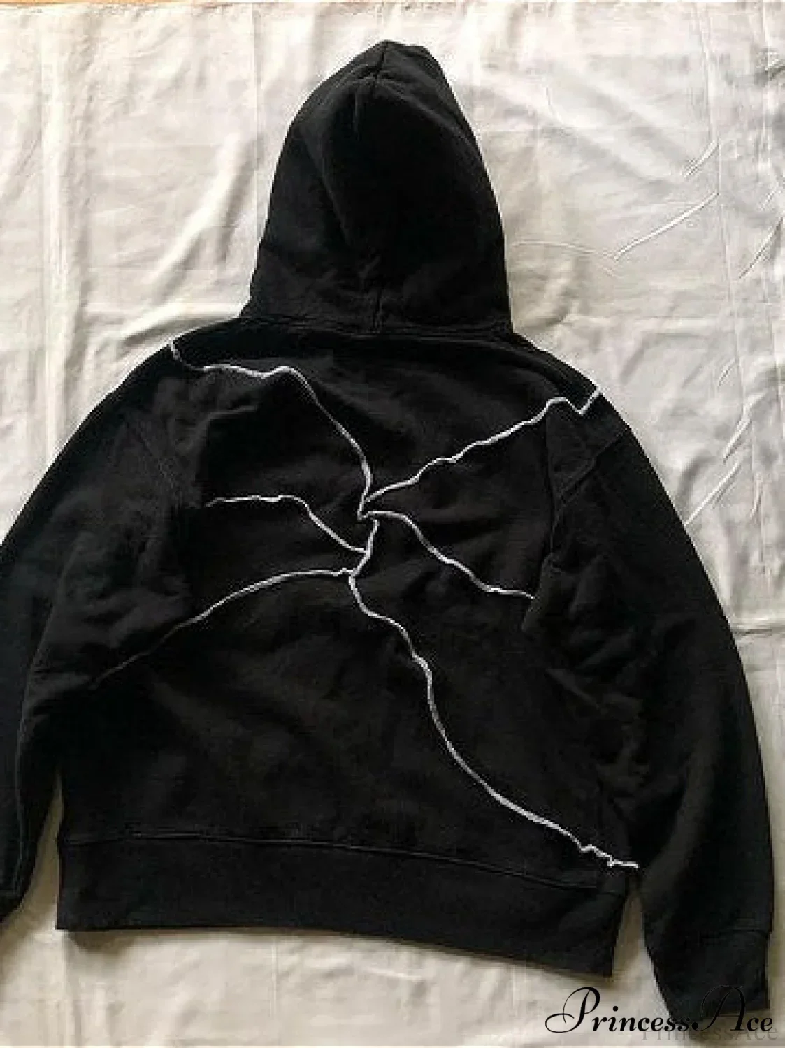 Evil Eye Patterned Dark Gothic Hip Hop Hoodie - Image 3