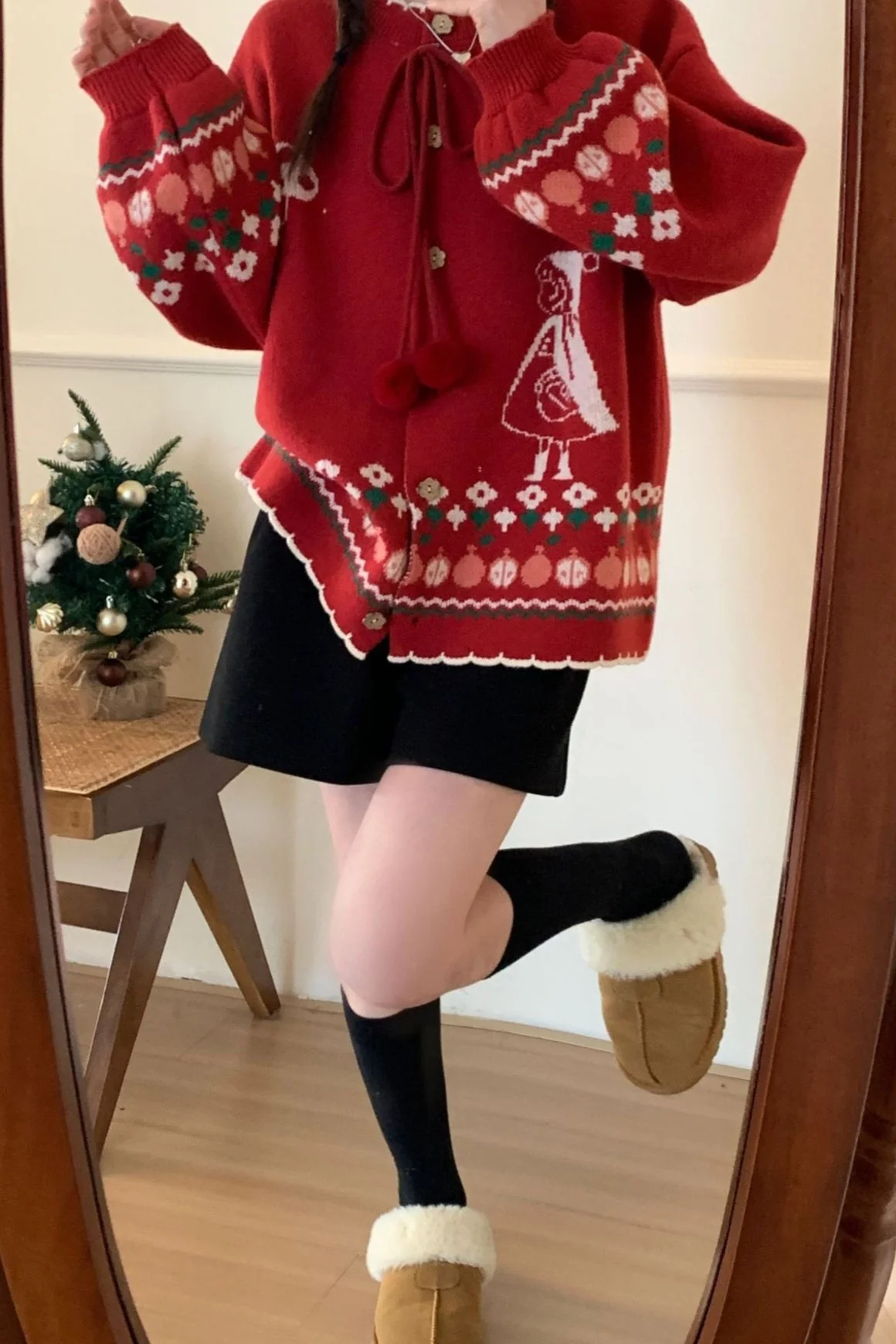 Pompom Oversized Cardigan - Image 2