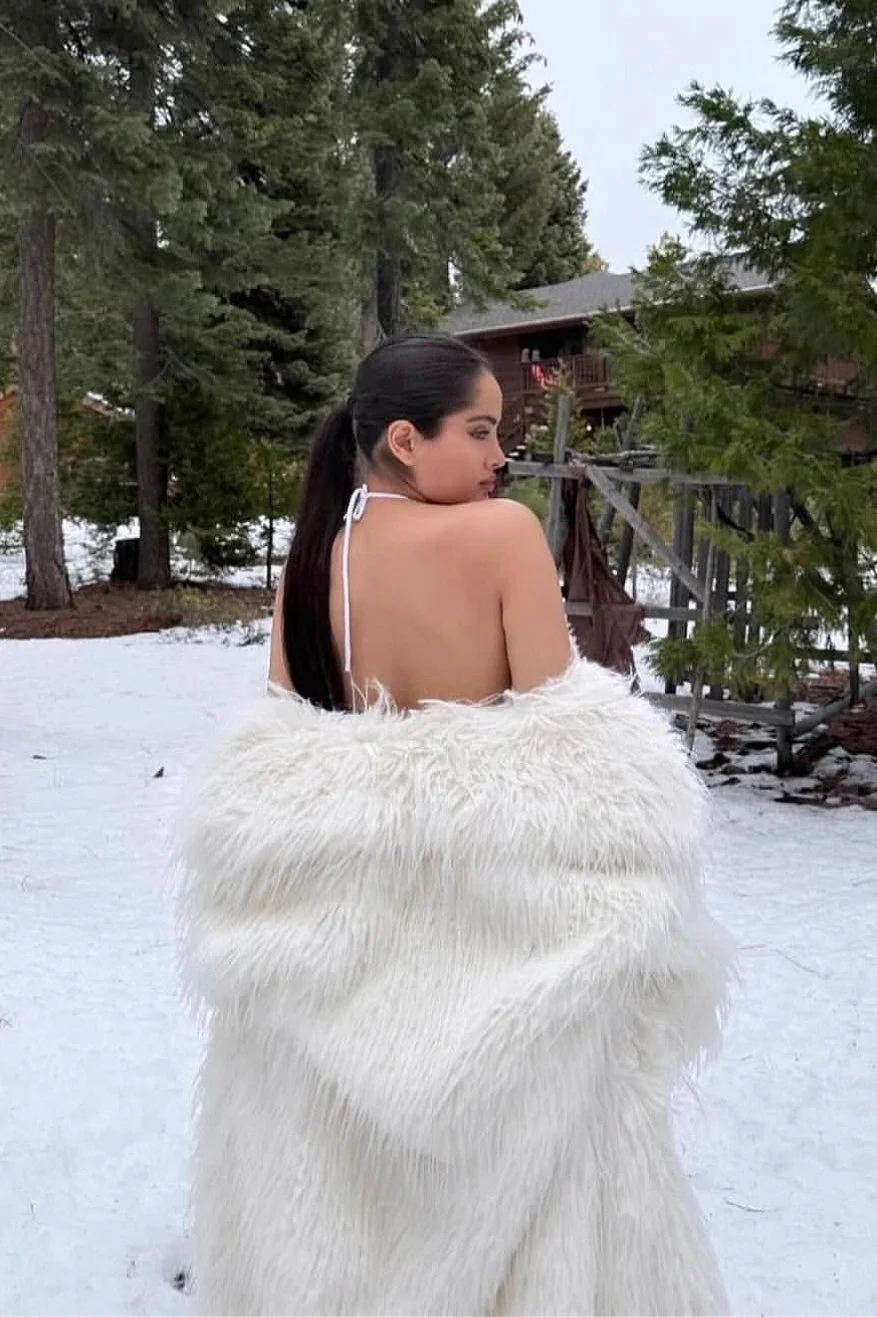 Faux Fur Extended Thick Warm Overcoat - Image 3