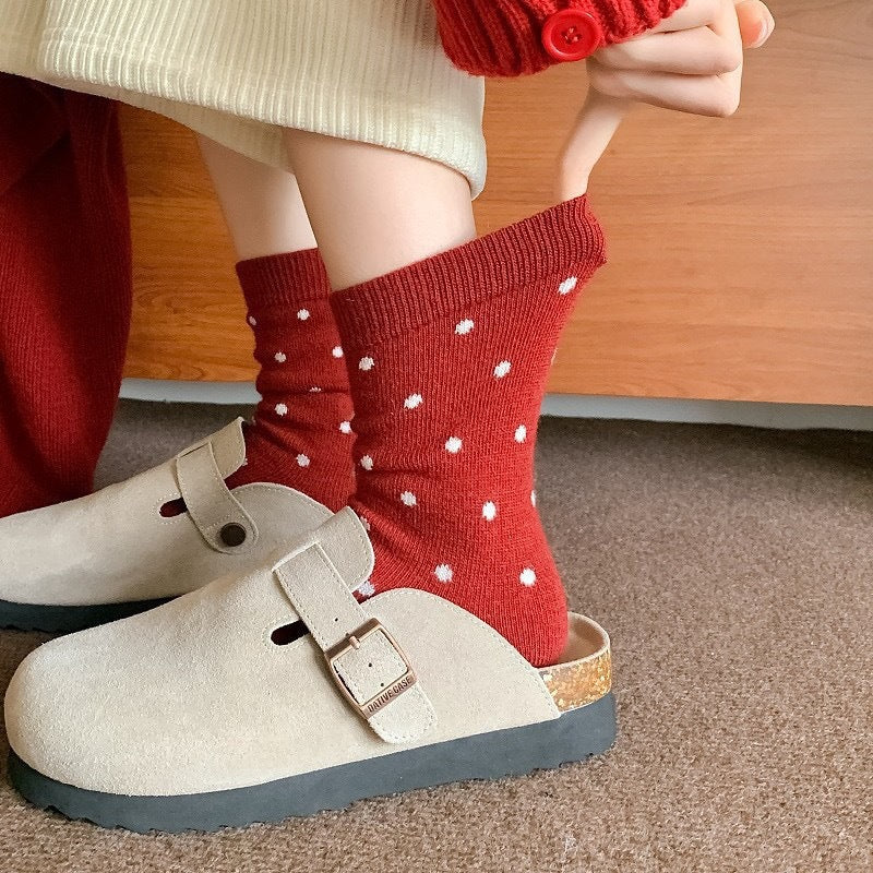 Mid Calf Warm Simple Socks - Image 4