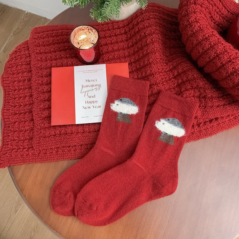 Mid Calf Warm Simple Socks - Image 5