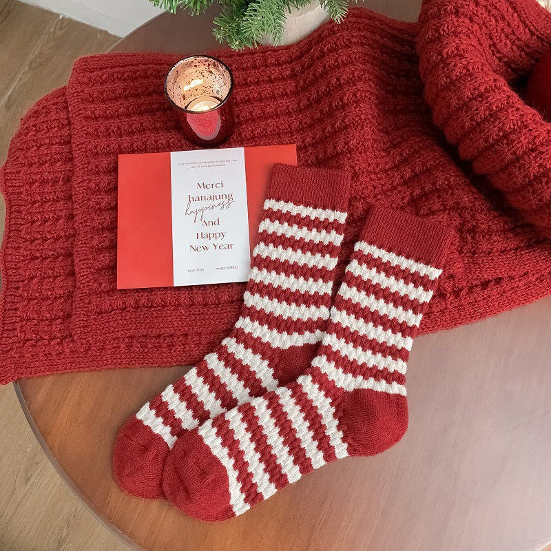 Mid Calf Warm Simple Socks - Image 6