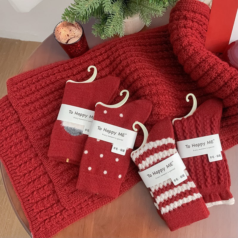 Mid Calf Warm Simple Socks - Image 9