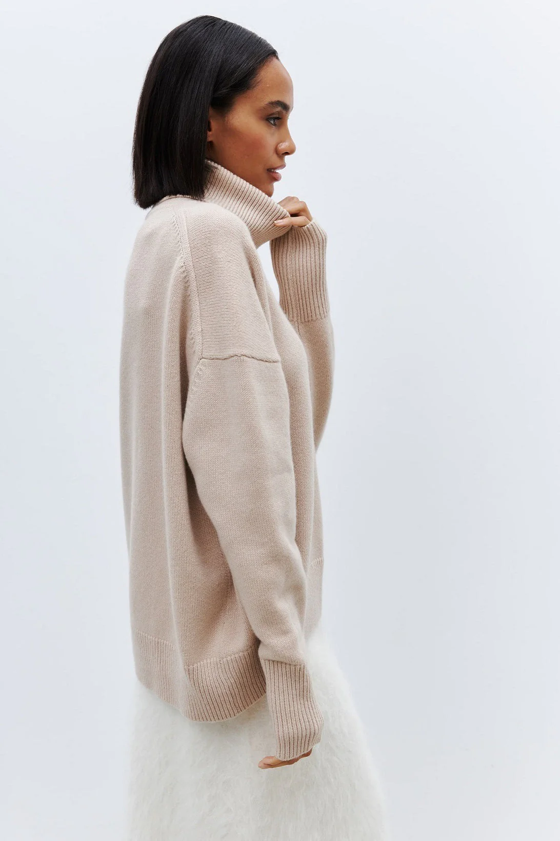 Anti-Pilling Loose Turtleneck Sweater - Image 15