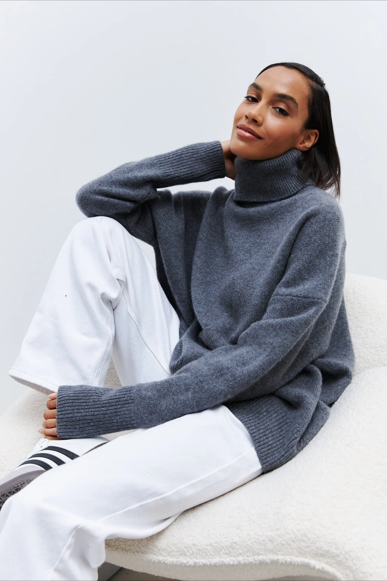 Anti-Pilling Loose Turtleneck Sweater - Image 20