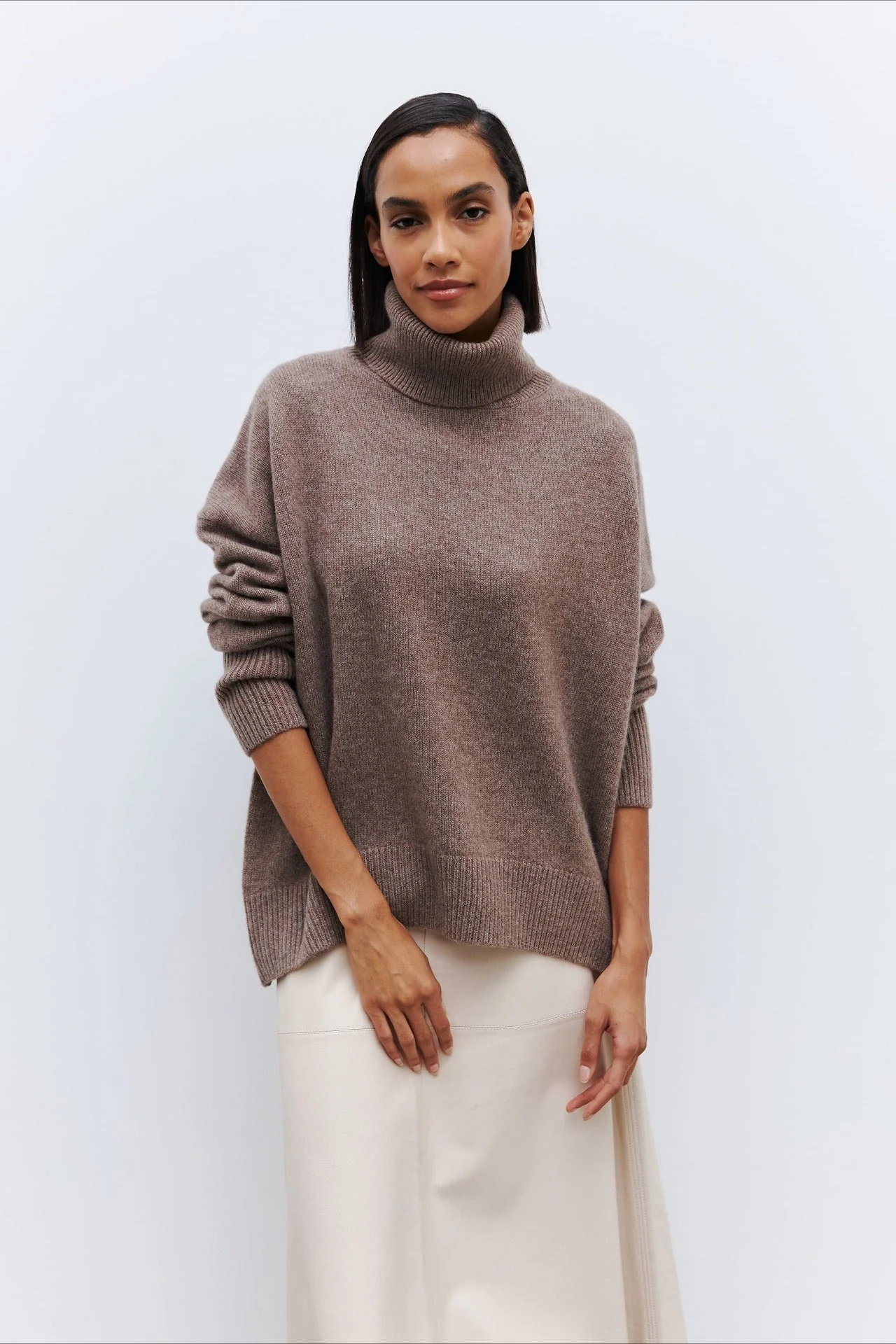 Anti-Pilling Loose Turtleneck Sweater - Image 22