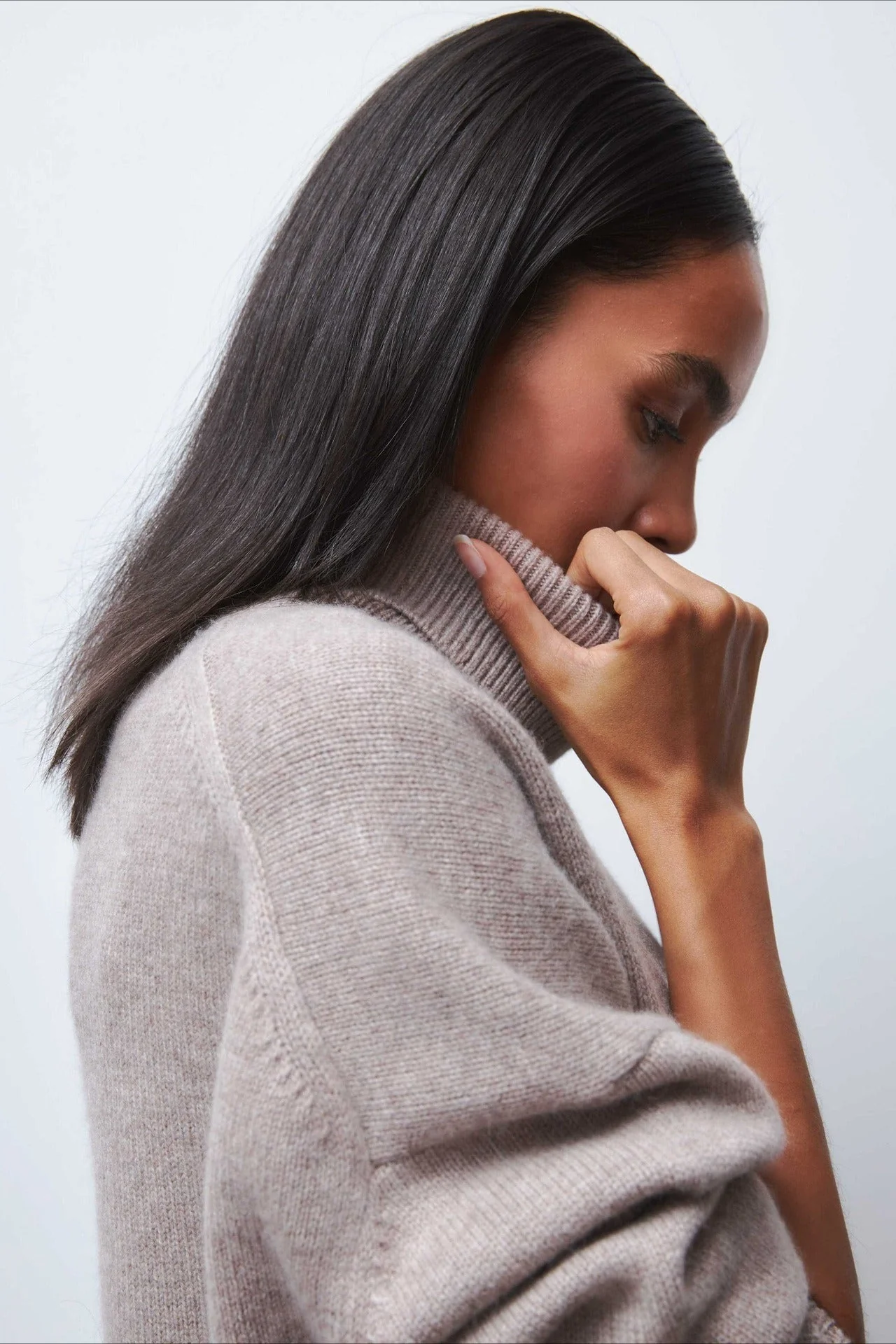 Anti-Pilling Loose Turtleneck Sweater - Image 38