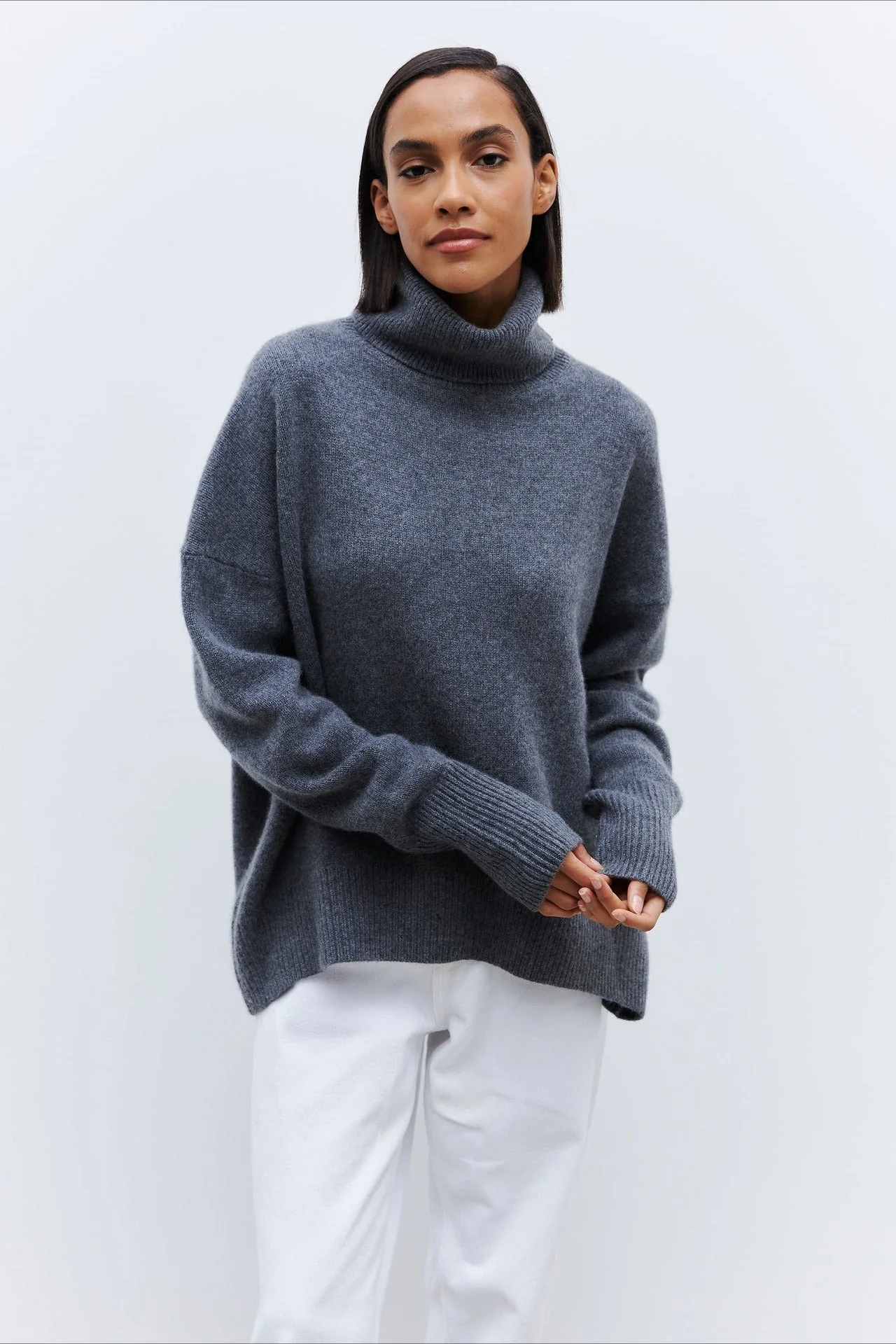 Anti-Pilling Loose Turtleneck Sweater - Image 42