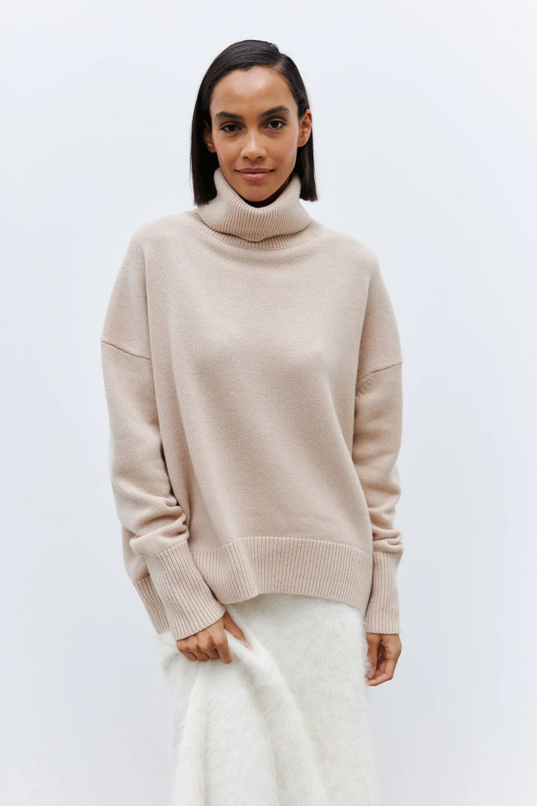 Anti-Pilling Loose Turtleneck Sweater - Image 46