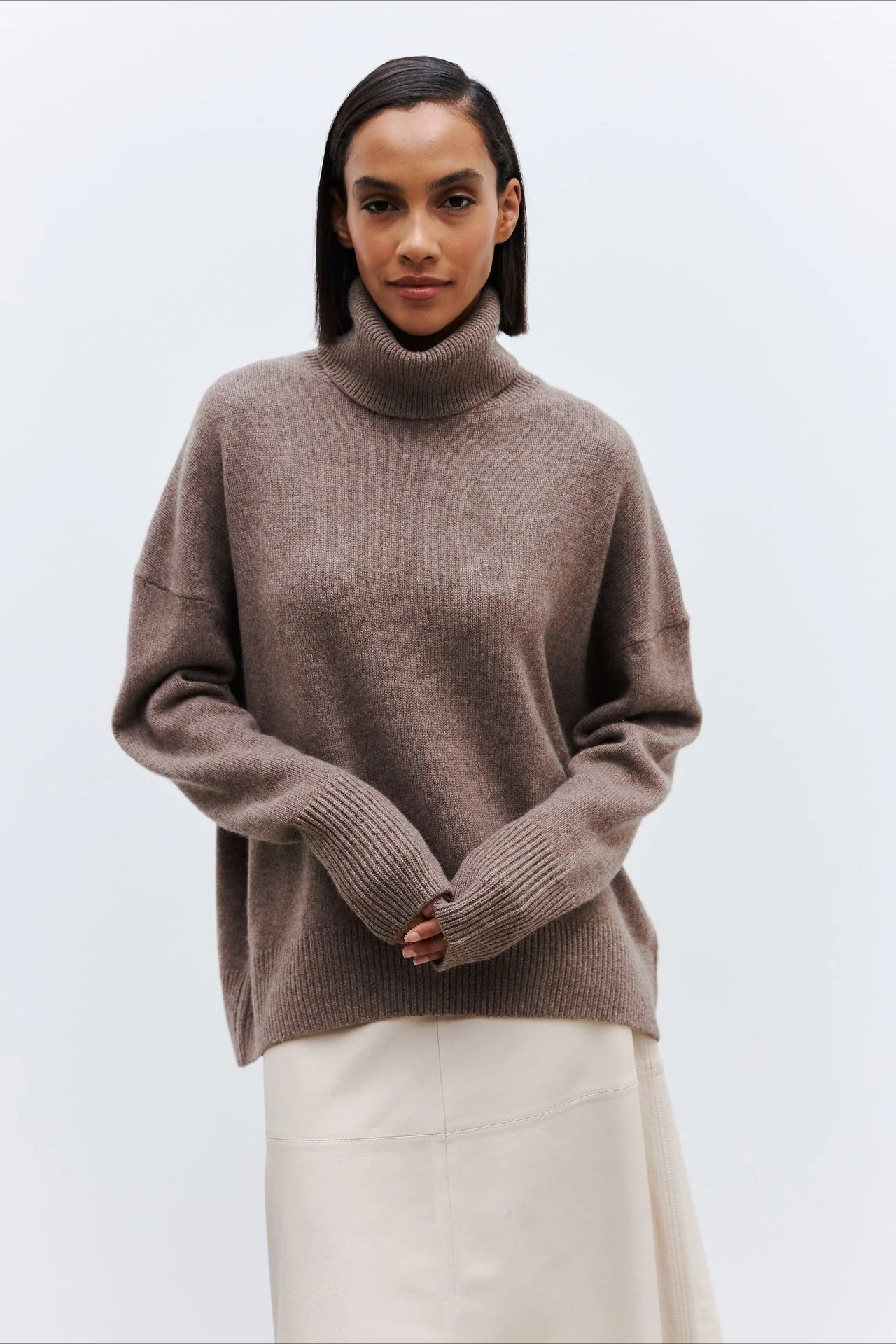 Anti-Pilling Loose Turtleneck Sweater - Image 7