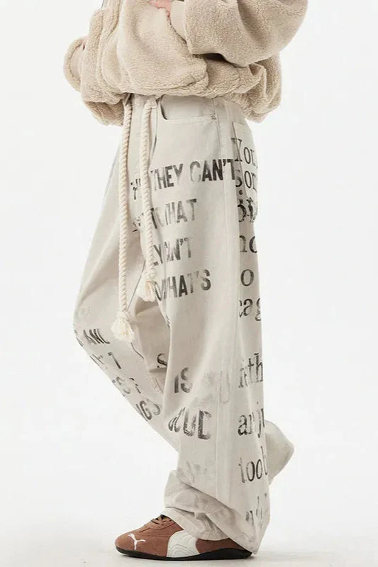 Apricot Graffiti Straight Denim Jeans - Image 12
