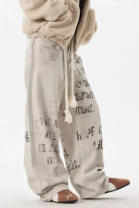 Apricot Graffiti Straight Denim Jeans - Image 6