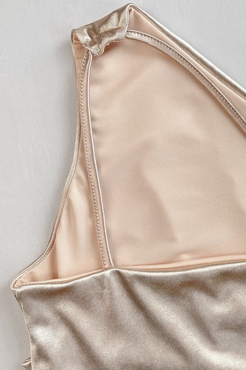 Asymmetric Tie Strap Party Dress - Image 6