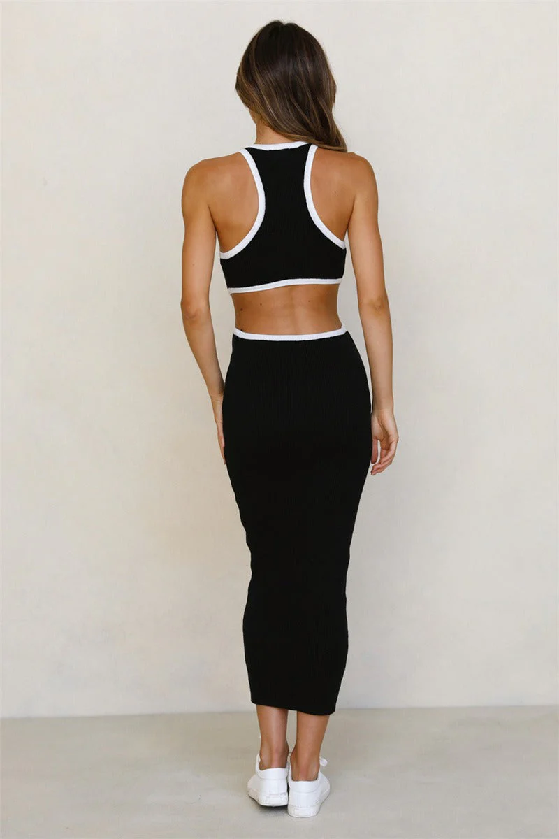 Backless Bodycon Sweater Dress - Image 11