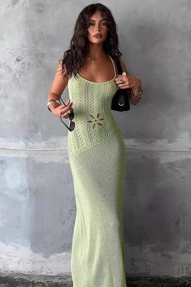 Backless Cutout Knit Sweater Dress - Image 2