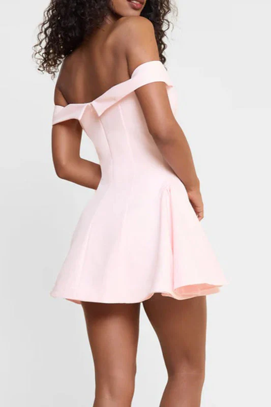 Backless Off-the-shoulder Cocktail Dress - Image 4