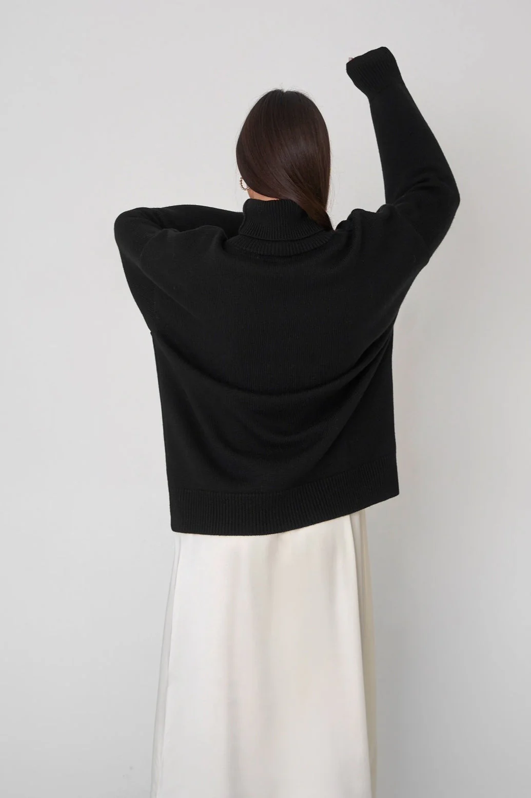 Basic Solid Knit Turtleneck Sweater - Image 79