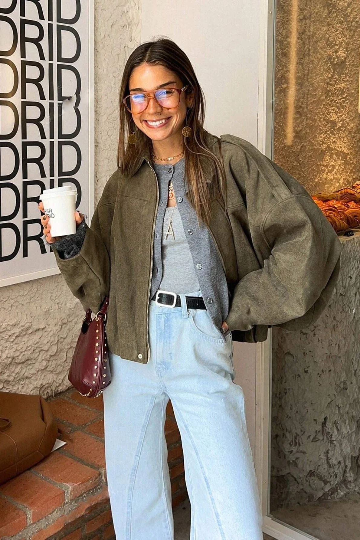 Batwing Sleeve Bomber Jacket - Image 2