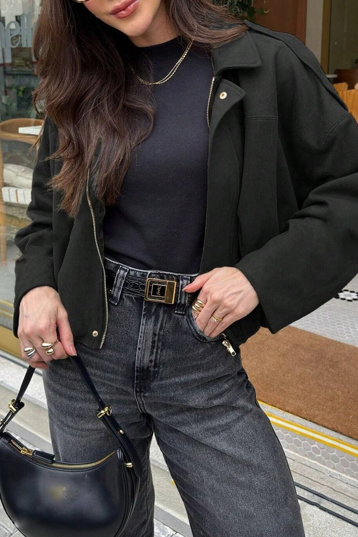 Batwing Sleeve Bomber Jacket - Image 5