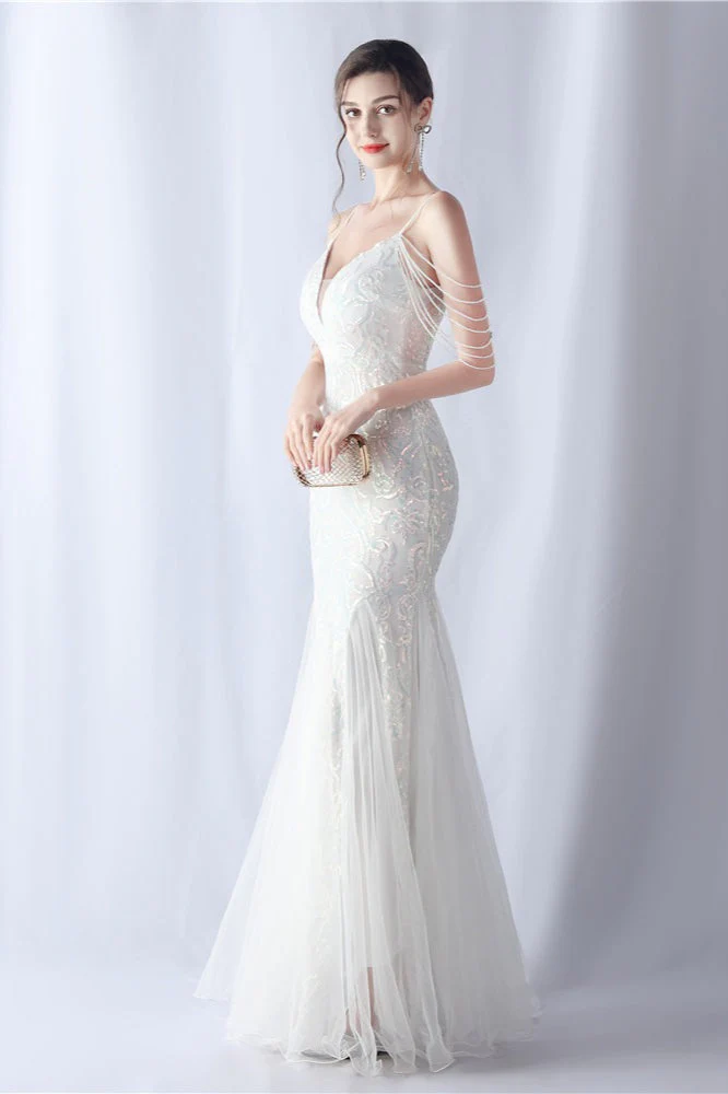 Beaded Mesh Cocktail Maxi Dress - Image 32