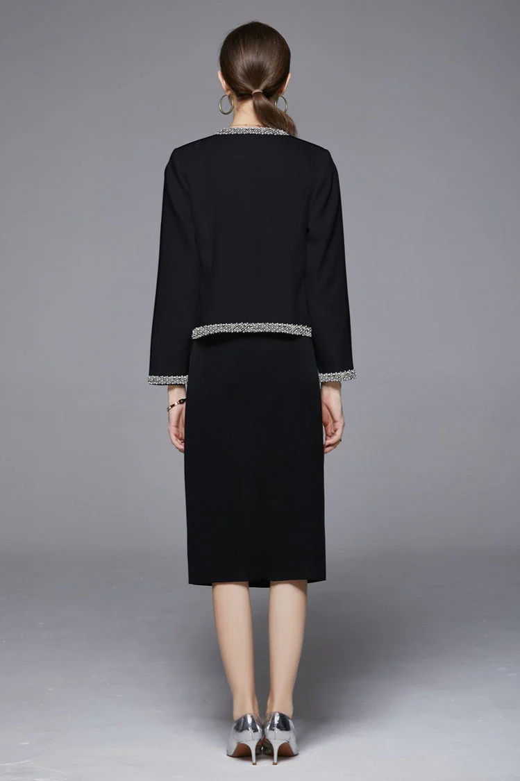 Beaded Open Front Short Coat - Image 7