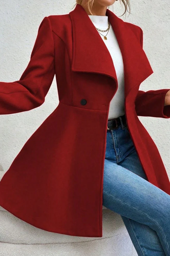 Belted Wool Long Coat - Image 11