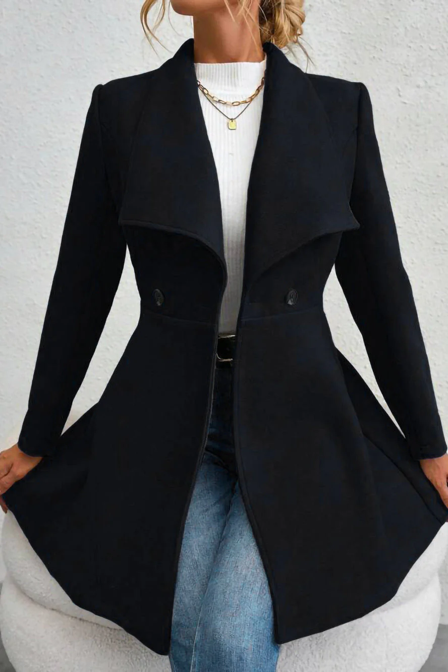 Belted Wool Long Coat - Image 3