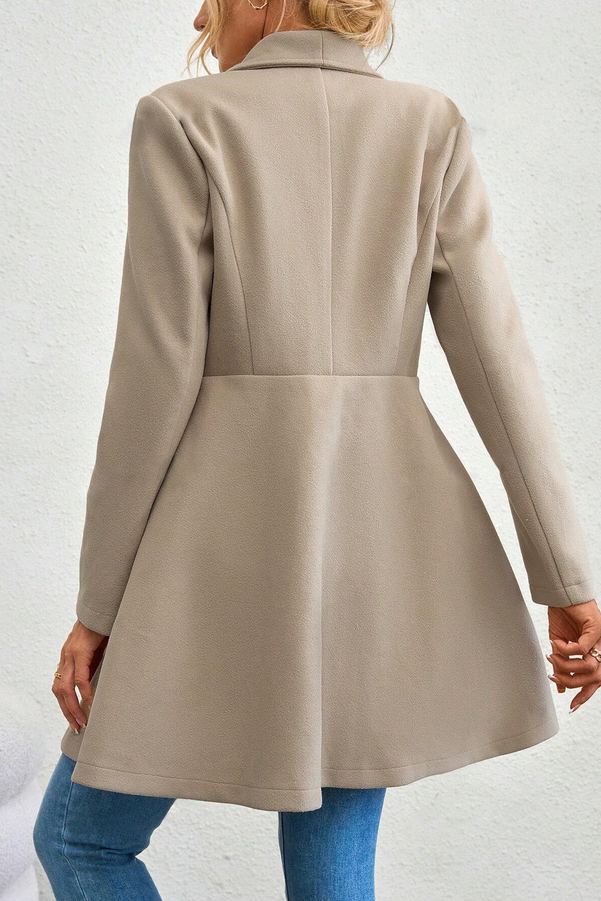 Belted Wool Long Coat - Image 8