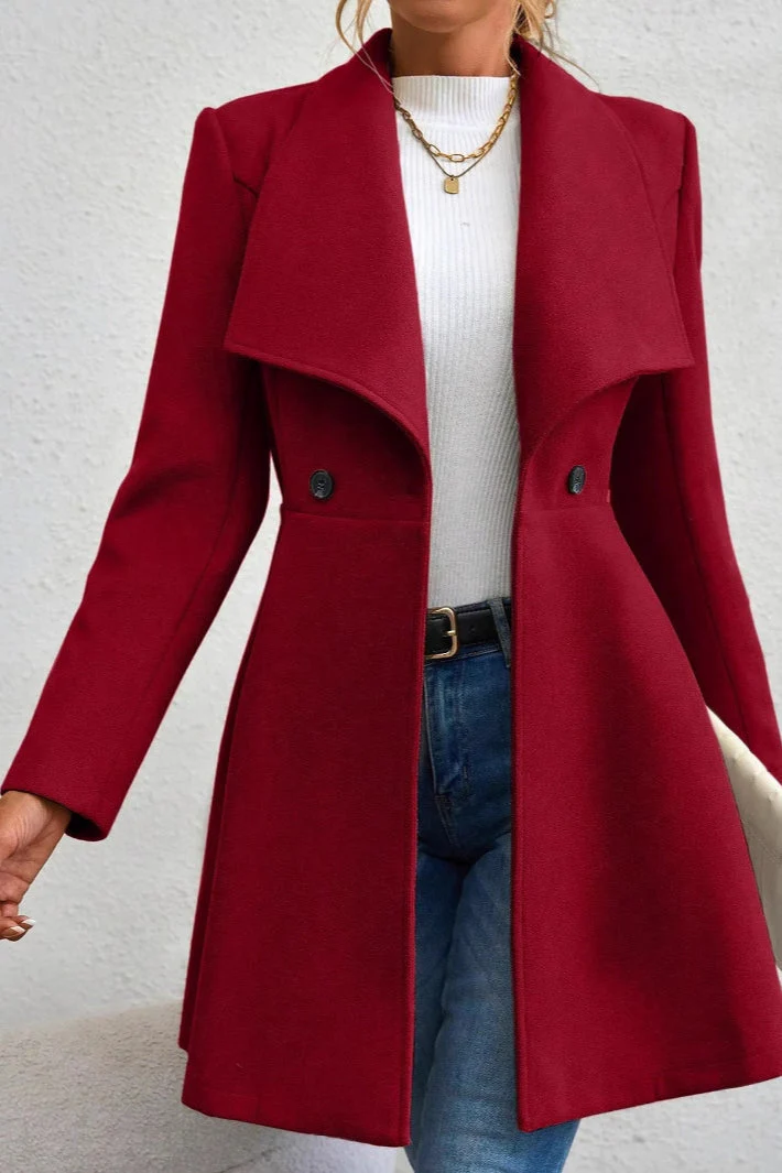Belted Wool Long Coat - Image 9
