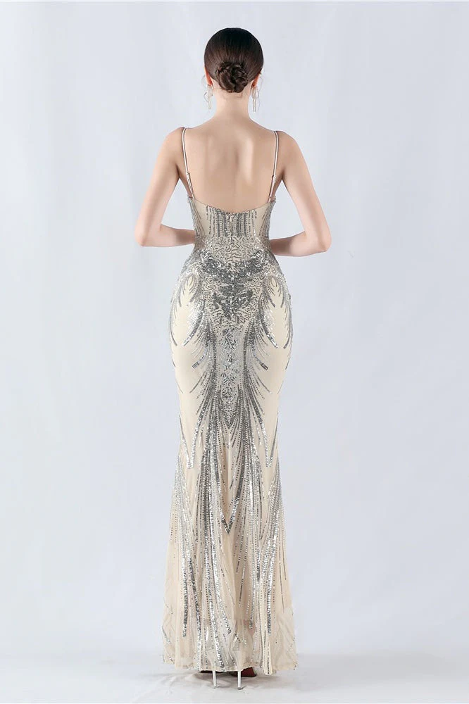 Boned Sequin Embroidered Formal Dress - Image 26