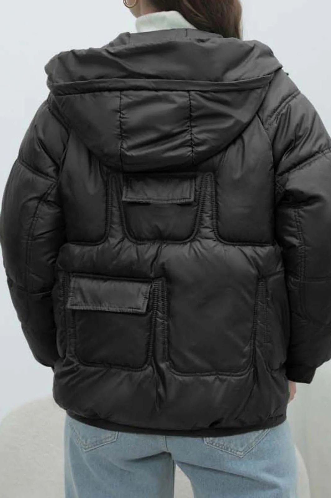 Bright Color Stand Collar Puffer Coat - Image 17