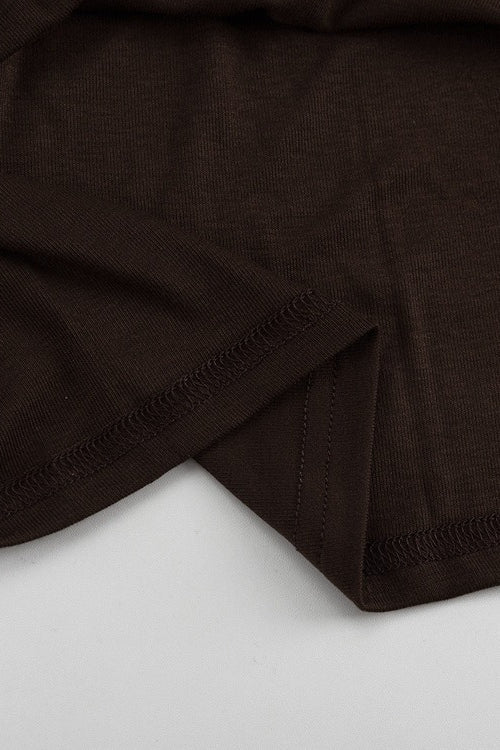 Brown Halter Backless Maxi Party Dress - Image 6